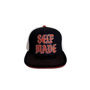 Brisco Brands Self Made Trucker Hat‎ Snapback Cap Black Orange